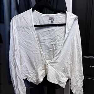 ASOS White button Front Relaxed Blouse